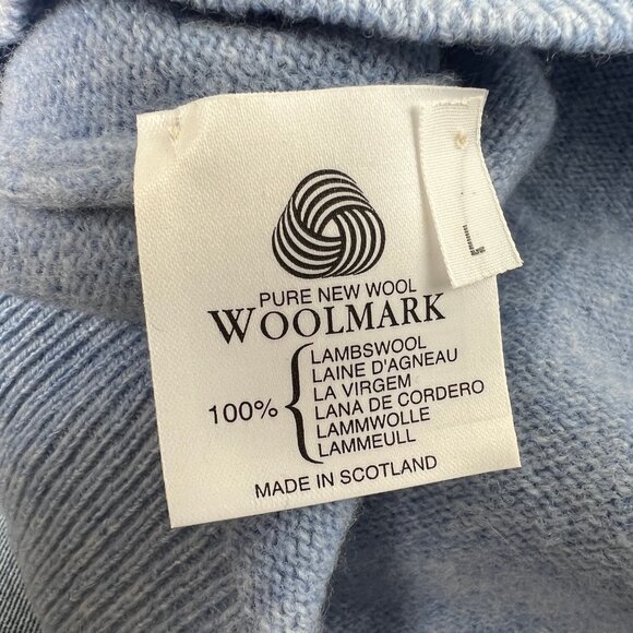 Vintage Pringle Of Scotland Argyle V-Neck Peppy Tennis Sweater Prep Embroidered - Picture 5 of 8